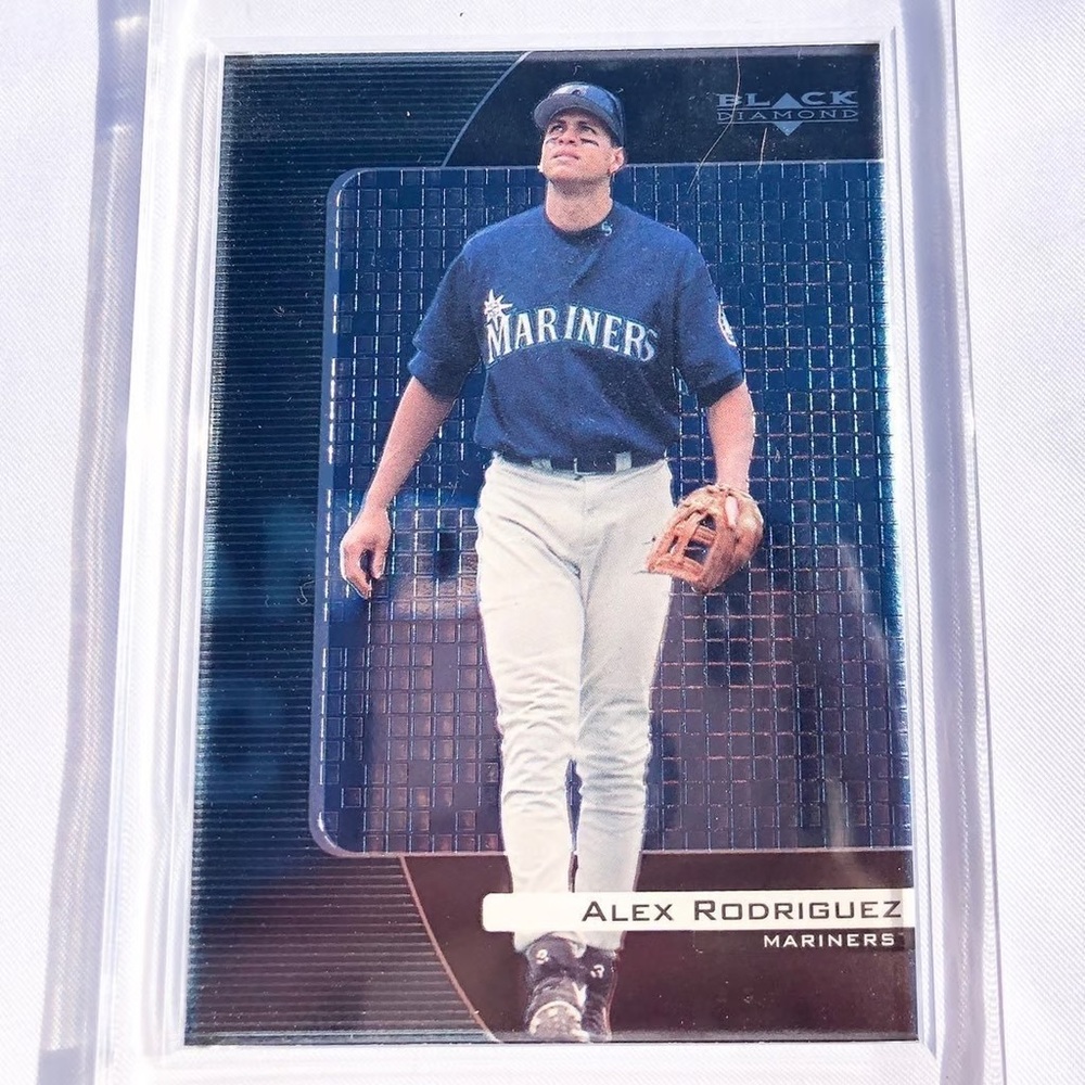 1999 Alex Rodriguez Upper Deck “Black Diamond” Card w/ foil type finish